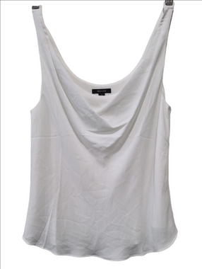 RW&CO. White Draped Cowl Neck Camisole